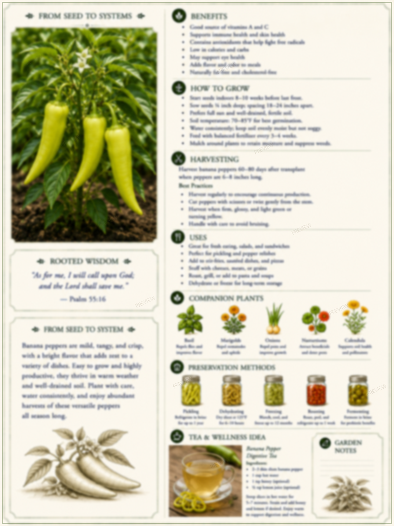 Banana Pepper — Growing Guide